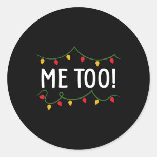 Ich mache mir nicht auch Weihnachtskleidung. Runder Aufkleber