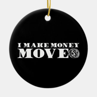 Ich mache Money Moves Song-Texte Hip Hop Music Quo Keramik Ornament