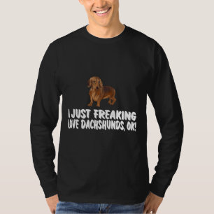 Ich mache nur Liebe Dackeln Hund T-Shirt