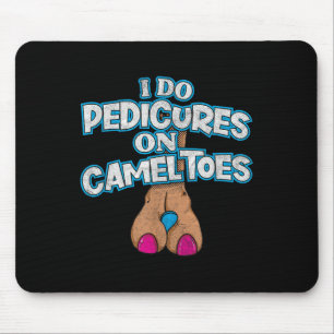 Ich mache Pedis auf Kamelzehen Retro abgenutzt lus Mousepad