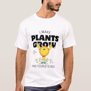 Ich mache Pflanze wachsen und touristisch rot T-Shirt
