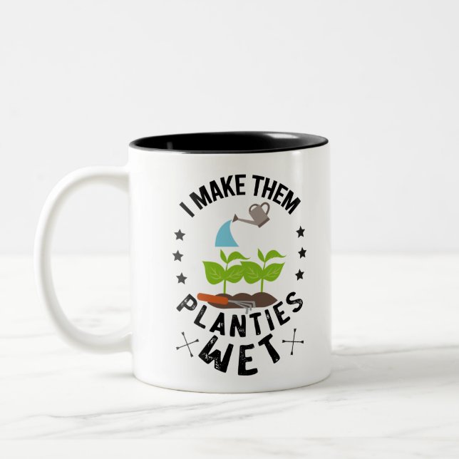 Ich mache sie zu einem Geschenk für einen Grödner Zweifarbige Tasse (Links)