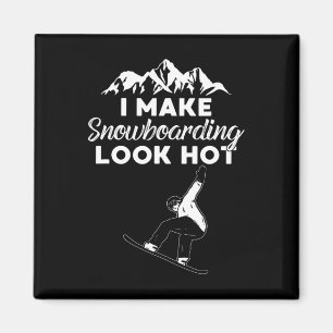 Ich mache Snowboarden zum Boarding Magnet