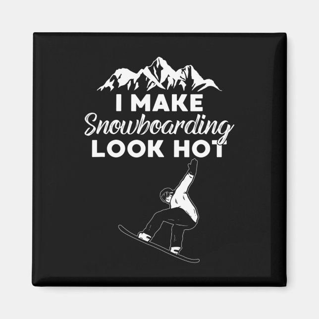 Ich mache Snowboarden zum Boarding Magnet (Vorne)