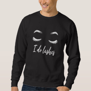 Ich mache Striche Makeup Lashes Sweatshirt
