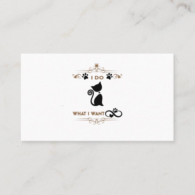 Ich mache, was ich gewollt habe platzkarte (Vorderseite)