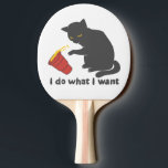 Ich mache, was ich gewollt habe - Wählen Sie die H Tischtennis Schläger<br><div class="desc">Cat-Tier-Filze Kaffee ,  niedlicher Becher lustig ,  Illustration White Art Cartoon ,  schwarz zeichnend Comic glücklich ,  schlechtes Lächeln Silhouette Tier,  schön hübsch ,  lustige Katzen-Liebling-Katze feline</div>