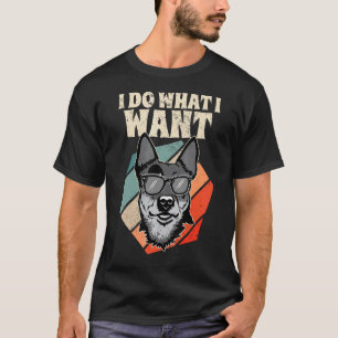 Ich mache was ich will Australian Cattle Dog I Blu T-Shirt
