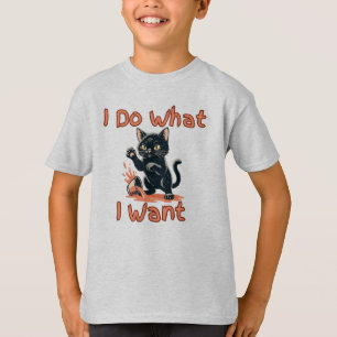 Ich mache was ich will Katze Hut – Lustige freche T-Shirt