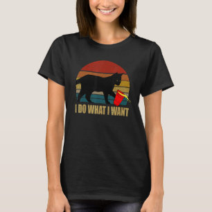 Ich mache was ich will Katze Roter Becher Katzenv T-Shirt
