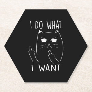 Ich mache was ich will Katze Untersetzer