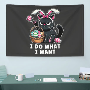 ich mache was ich will Ostern Katze Banner