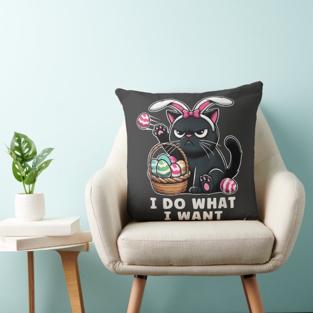 ich mache was ich will Ostern Katze Kissen (Stuhl )
