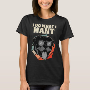 Ich mache was ich will Rottweiler Vintage Hund I R T-Shirt