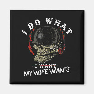 Ich mache, was meine Frau will Lustiger lustiger T Magnet