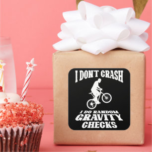 Ich mache zufällige Gravity Karos von Road Bike Li Quadratischer Aufkleber