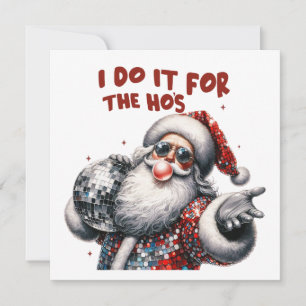 Ich mach's für die Girls, Retro Weihnachtsmann Einladung