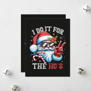 Ich mach's für die Huren Lustiger Weihnachtsmann S Feiertagskarte