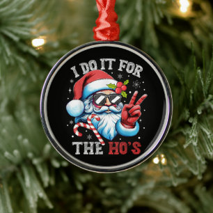 Ich mach's für die Hütten Lustiger Weihnachts-Sant Ornament Aus Metall