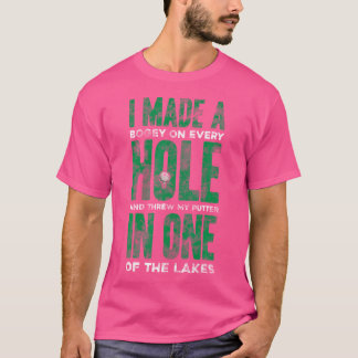 Ich machte ein Bogey-As in lustigem Golf T-Shirt
