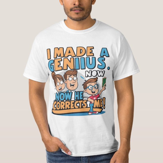 Ich machte ein geniales, lustiges Smart-Hemd-Desig T-Shirt (Vorderseite)