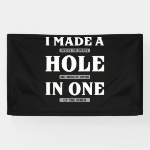 Ich machte einen Bogey auf jedem Loch und warf das Banner