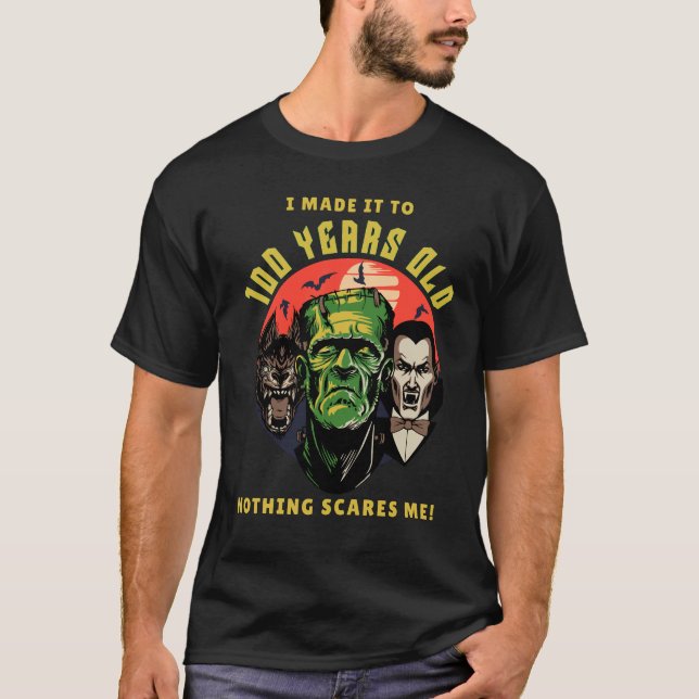 Ich machte es zu 100 Jahren Zitat lustig sarkastis T-Shirt (Vorderseite)