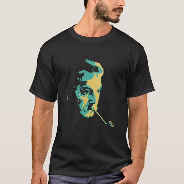 Ich machte mich sehr klein Georges Brassens Dj Ele T-Shirt (Vorderseite)