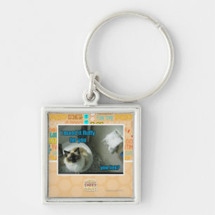 Ich maed es flaumiger Pelz Sie Schlüsselanhänger