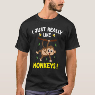 Ich mag Affen Niedlichen Affen Kleinkind T-Shirt