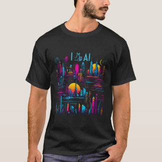 Ich mag Ai zwei Stolpersteine von künstlichem Inte T-Shirt