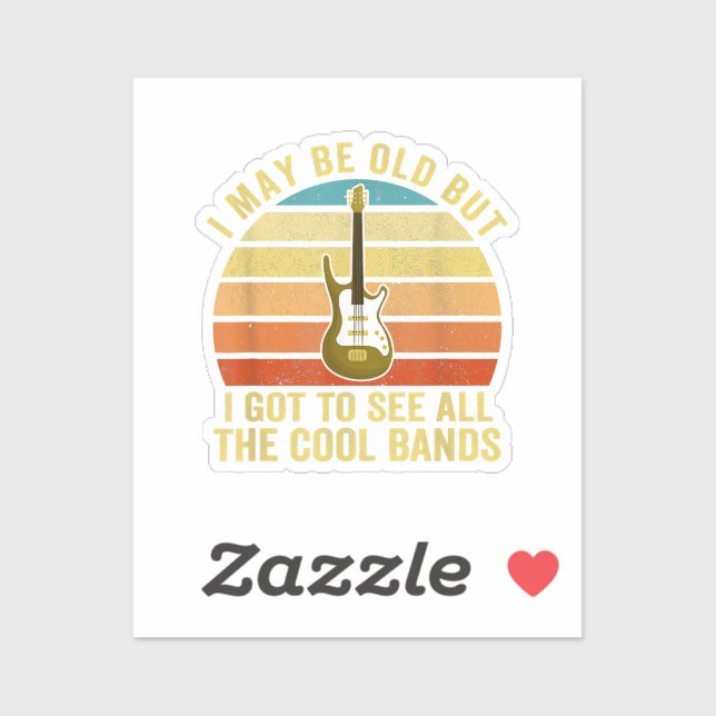 Ich mag alt sein, aber ich Got alle Coolen Grenzen Aufkleber (Blatt)