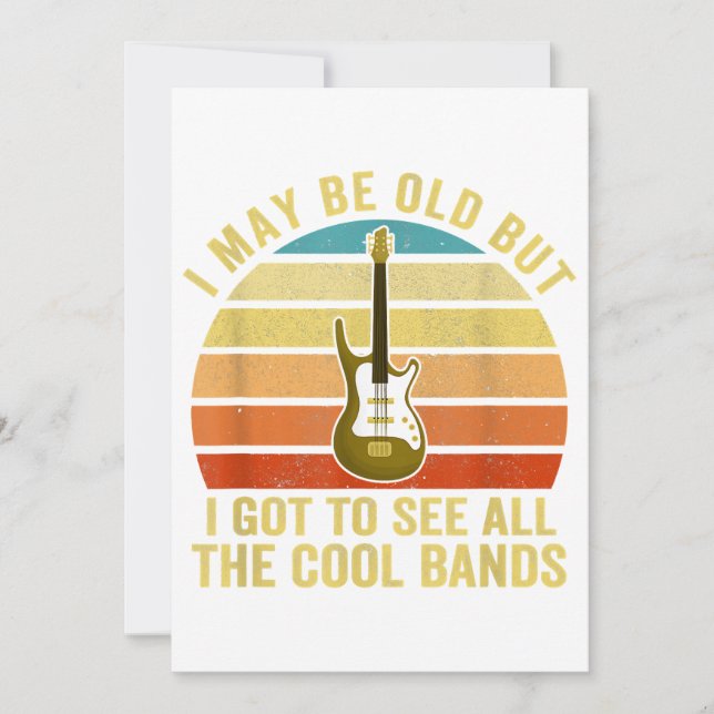 Ich mag alt sein, aber ich Got alle Coolen Grenzen Einladung (Vorderseite)