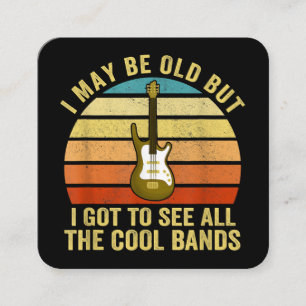 Ich mag alt sein, aber ich Got alle Coolen Grenzen Quadratische Visitenkarte