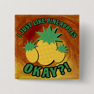 Ich mag Ananas einfach... Button