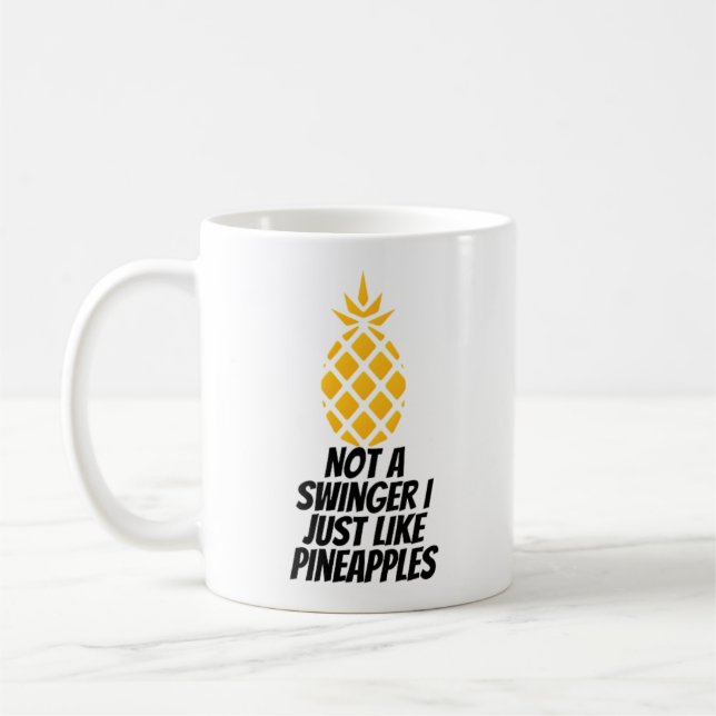 Ich mag Ananas nicht Kaffeetasse (Links)