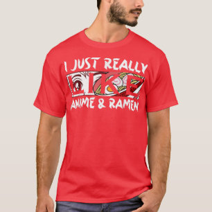 Ich mag Anime und Ramen Kawaii Manga444 T-Shirt