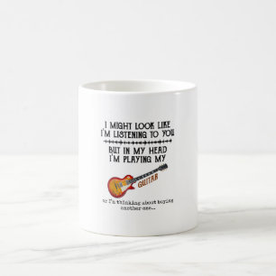 Ich mag aussehen, als höre ich dich, aber in meine kaffeetasse