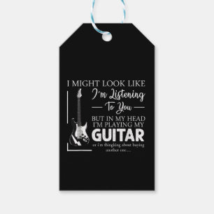 Ich mag aussehen, als höre ich dir Musik-Gitarre Geschenkanhänger