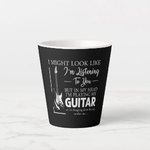 Ich mag aussehen, als höre ich dir Musik-Gitarre Milchtasse