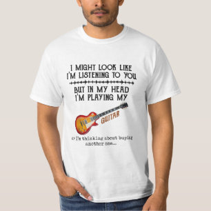 Ich mag aussehen, als höre ich dir zu, aber in mei T-Shirt