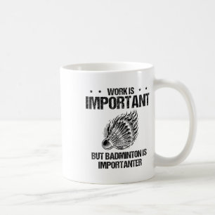 Ich mag Badminton Player Shuttle wirklich Kaffeetasse