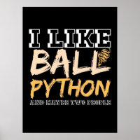 Ich mag Ball Python und vielleicht zwei Leute
