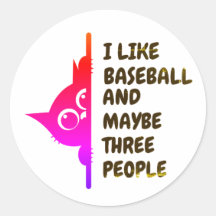 Ich mag Baseball-spähende Katze