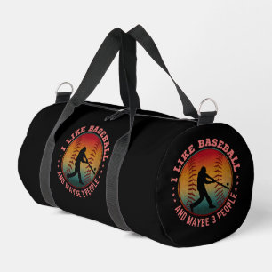 Ich mag Baseball und vielleicht 3 Leute Duffle Bag