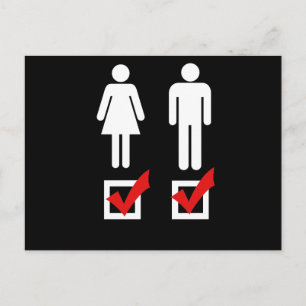 Ich mag beides - postkarte