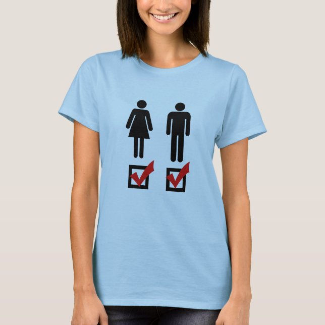 Ich mag beides T-Shirt (Vorderseite)