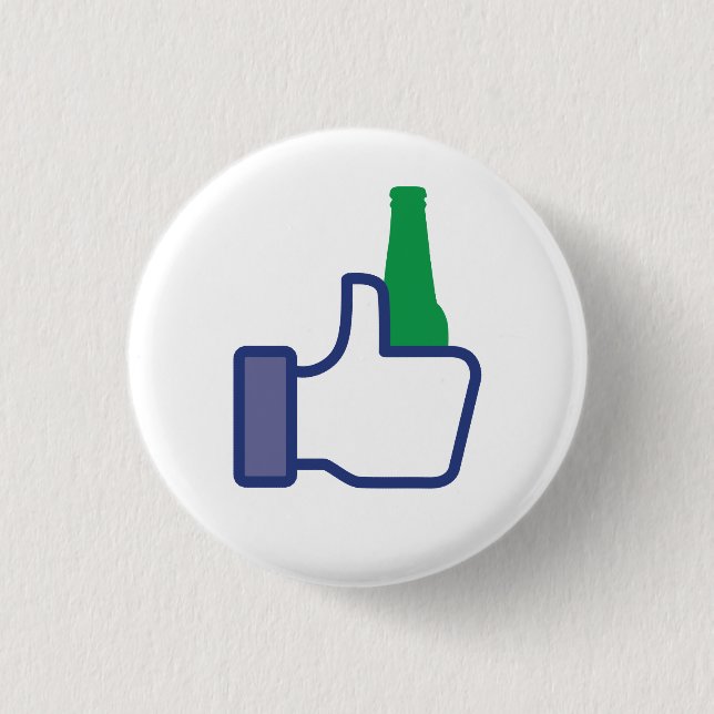 Ich mag Bier Button (Vorderseite)