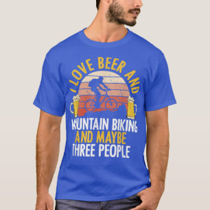 Ich mag Bier Drinks & Mountain Biking Einführung C T-Shirt
