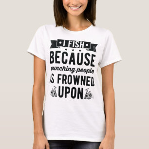 Ich mag Bier und Fischen und vielleicht 3 Leute T-Shirt